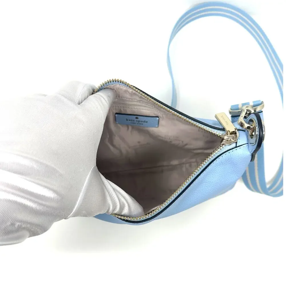 Kate Spade Rosie Small Crossbody Purse Celeste Blue Leather wkr00630